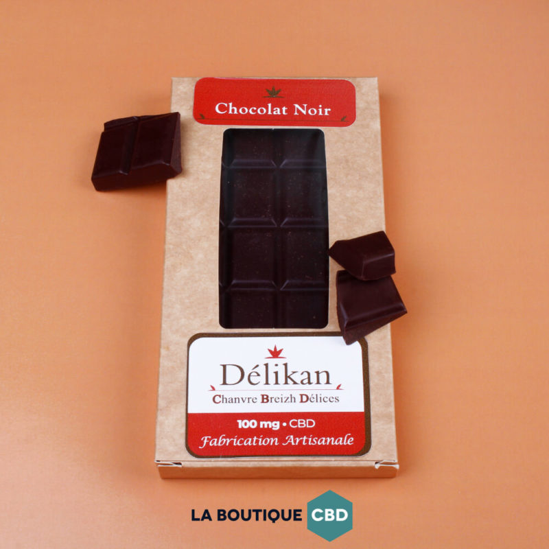 Chocolat noir au CBD - Photographie