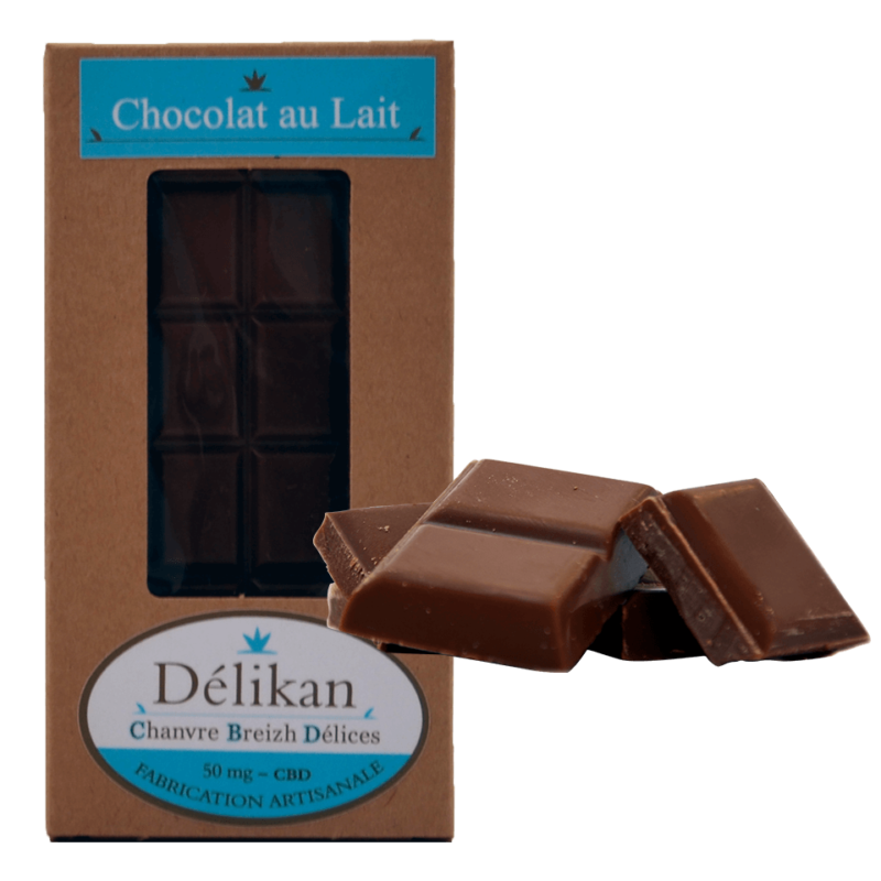 Délikan - Chocolat au lait CBD 50 mg