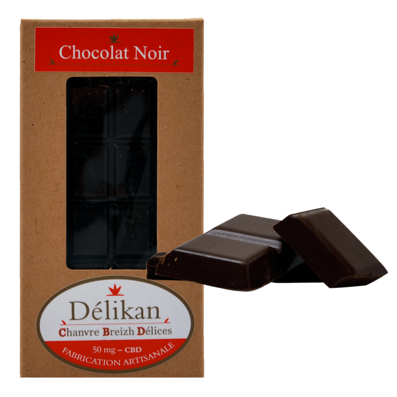 Délikan - Chocolat noir au CBD 50 mg