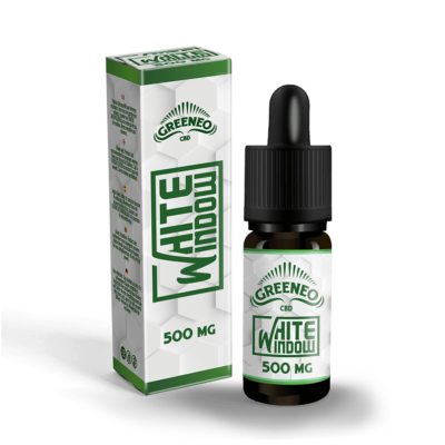 Greeneo - White Window CBD 500 mg - Boite et flacon