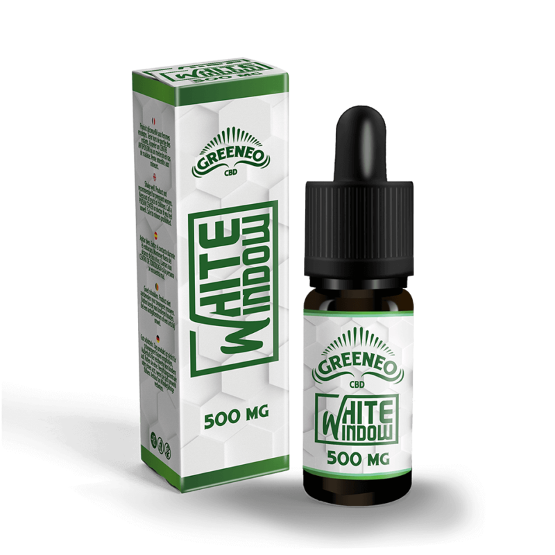 Greeneo - White Window CBD 500 mg - Boite et flacon