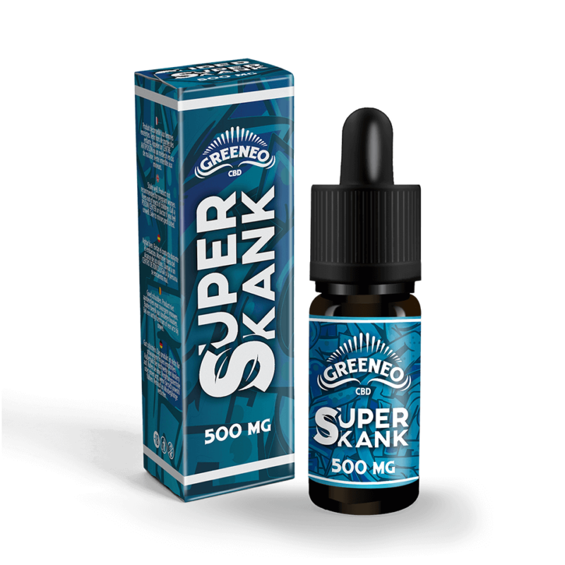 Greeneo - Super Skank CBD 500 mg - Boite et flacon