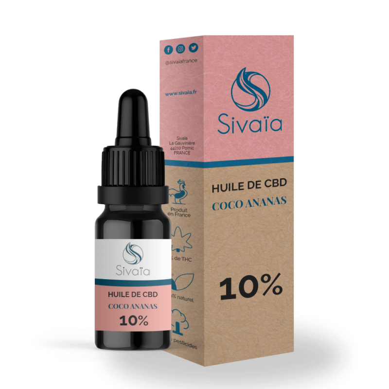 Sivaïa - Huile de CBD Coco ananas 10%