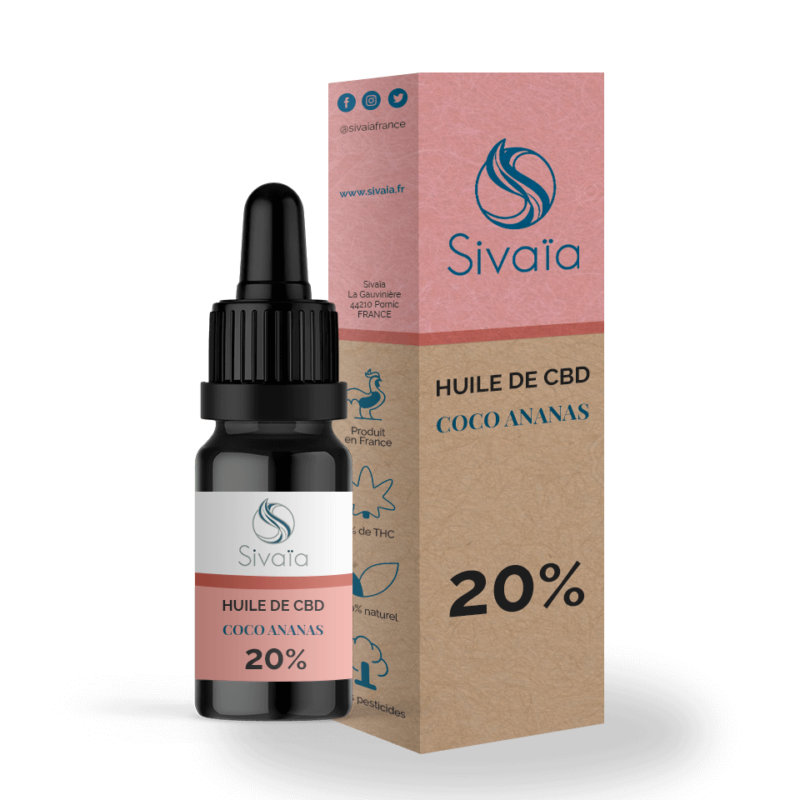 Sivaïa - Huile de CBD Coco ananas 20%