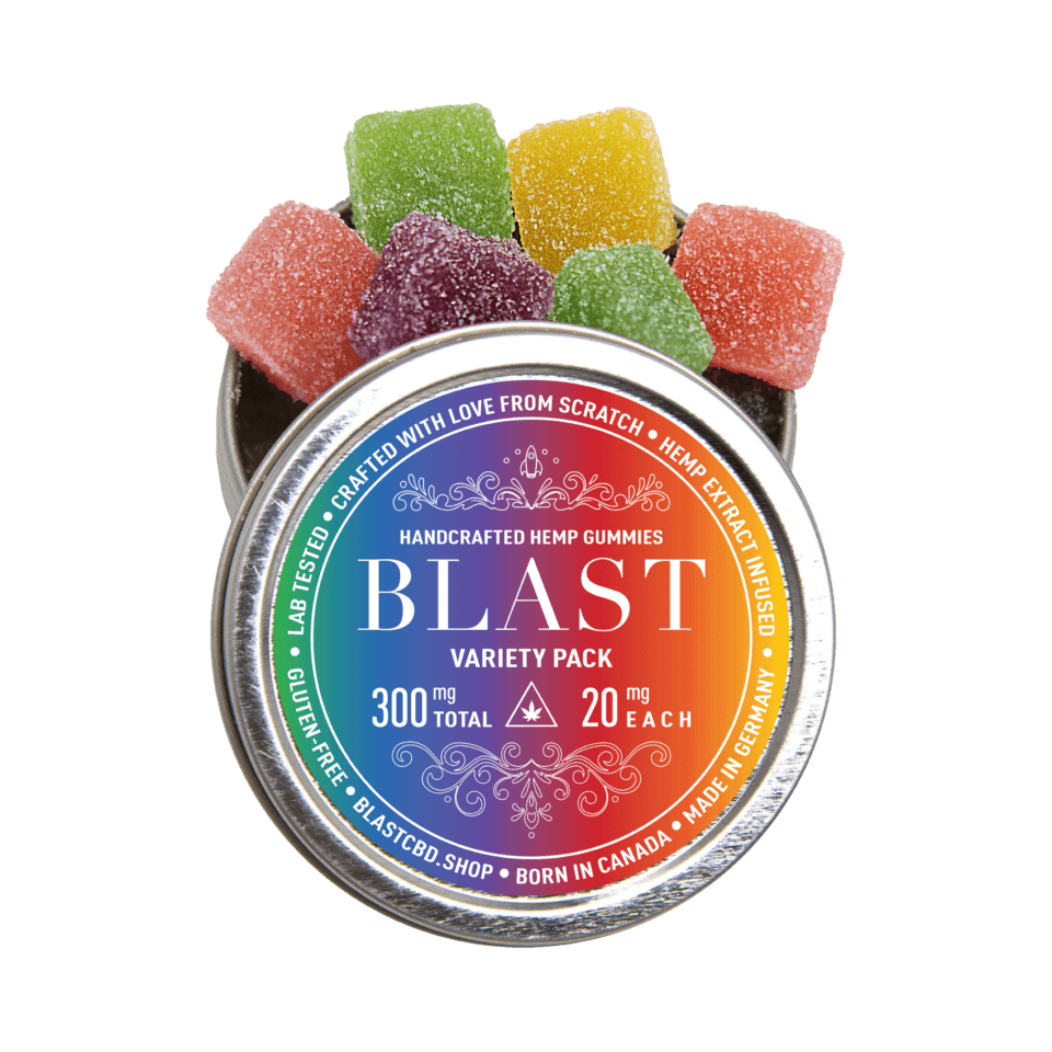 Pack de variétés de bonbons gélifiés - 300mg - Blast CBD - La Boutique CBD