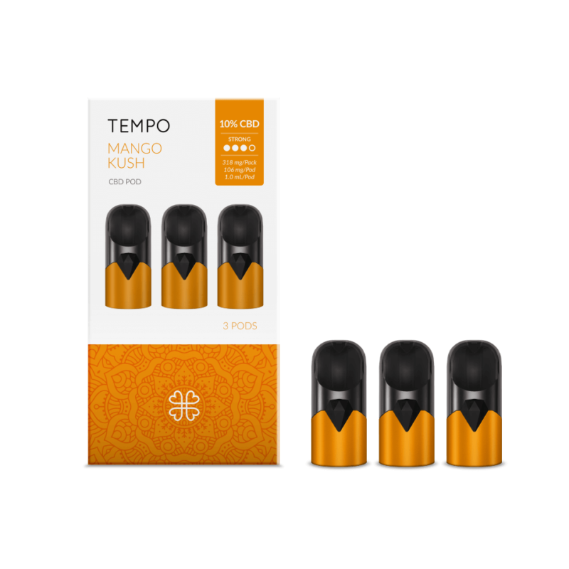 Recharge Tempo - Mango Kush - 10% - Harmony - Packaging