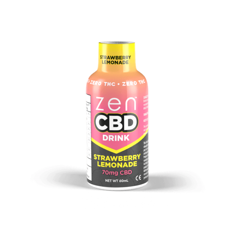 Boisson au CBD - Strawberry Lemonade - 70mg - Zen CBD