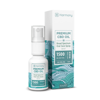 Spray oral au CBD - Mint - 1500mg - Harmony - Packaging