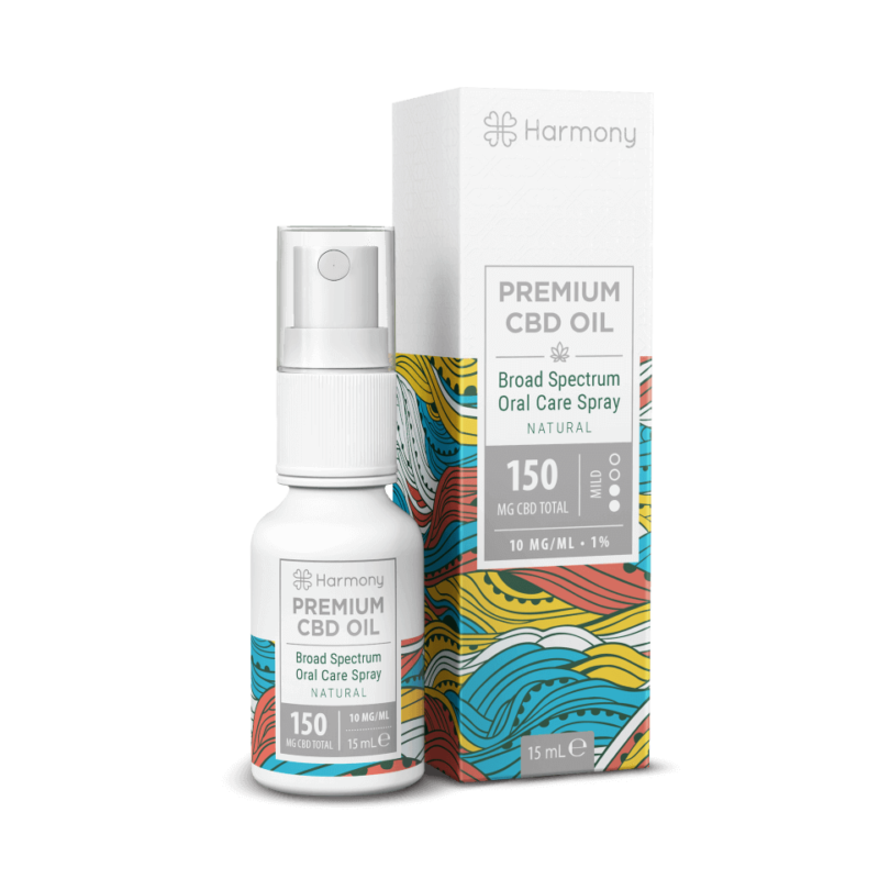 Spray oral au CBD - Natural - 150mg - Harmony - Packaging